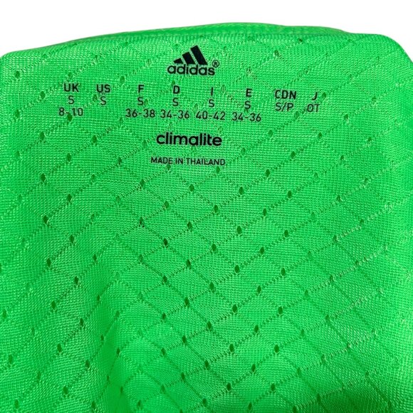 GUC Adidas Climalite Green Cap Sleeve Lightweight Running Shirt. Women's Small - Picture 5 of 5